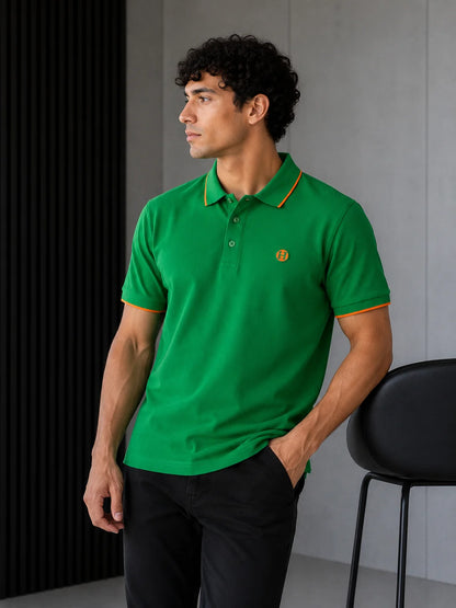 Polo referencia 30149, color Verde trebol, talla XXL