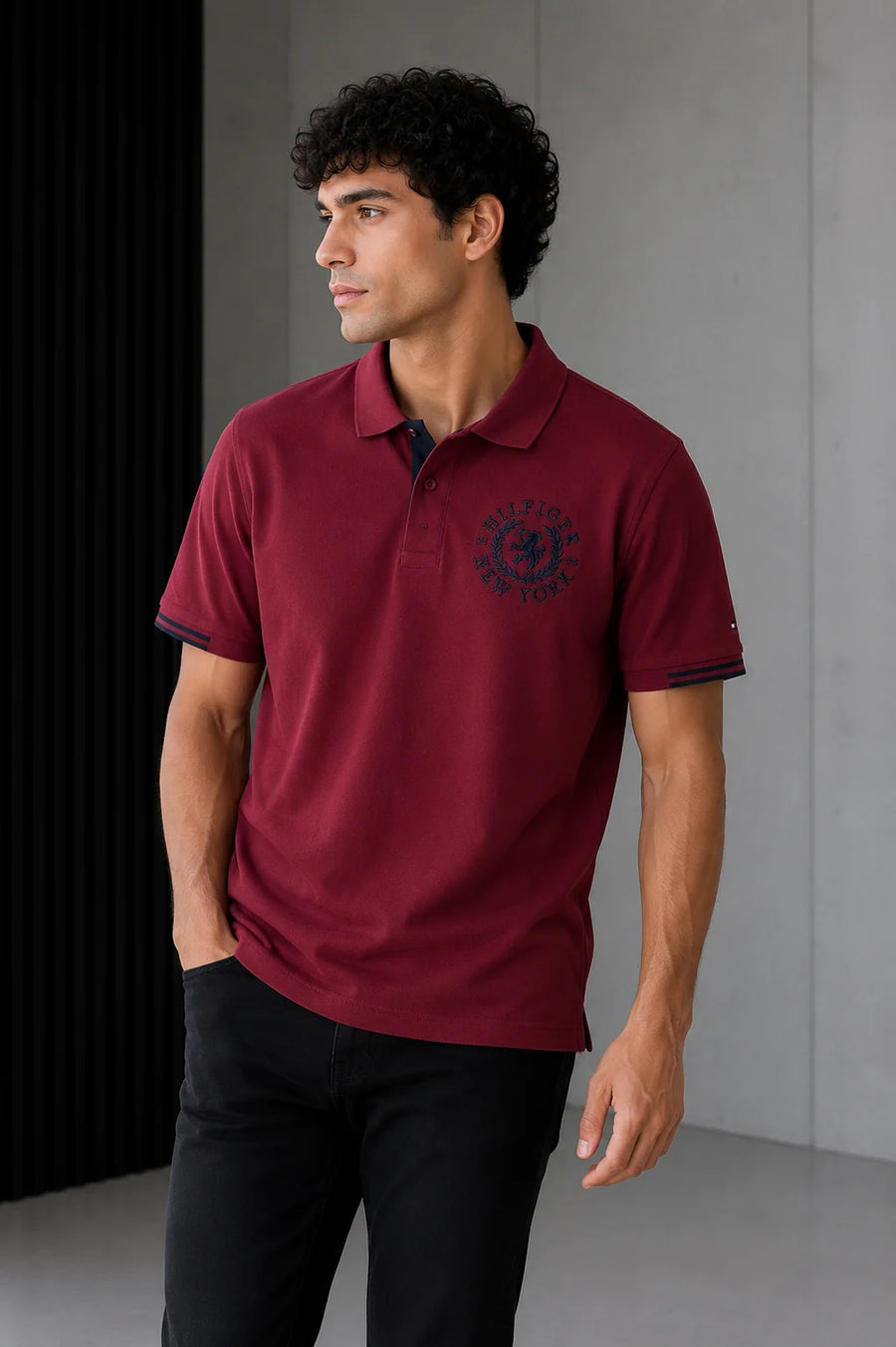 Polo referencia 30152, color Vino tinto, talla XXL