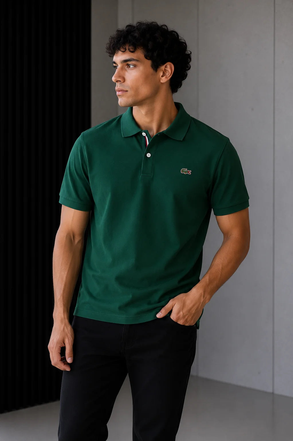 Polo referencia 30165, color Verde oscuro, talla XXL
