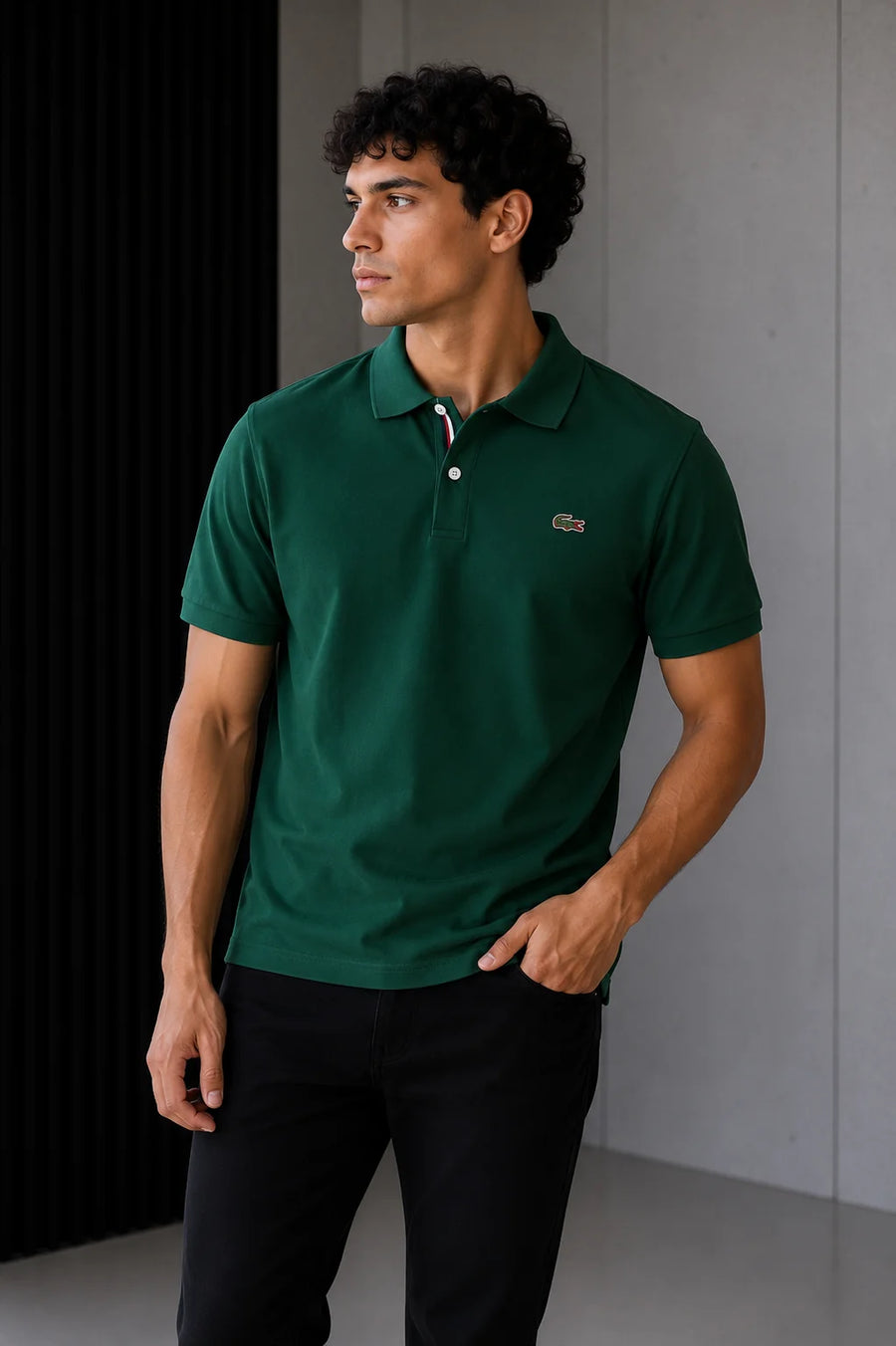 Polo referencia 30165, color Verde oscuro, talla XXL