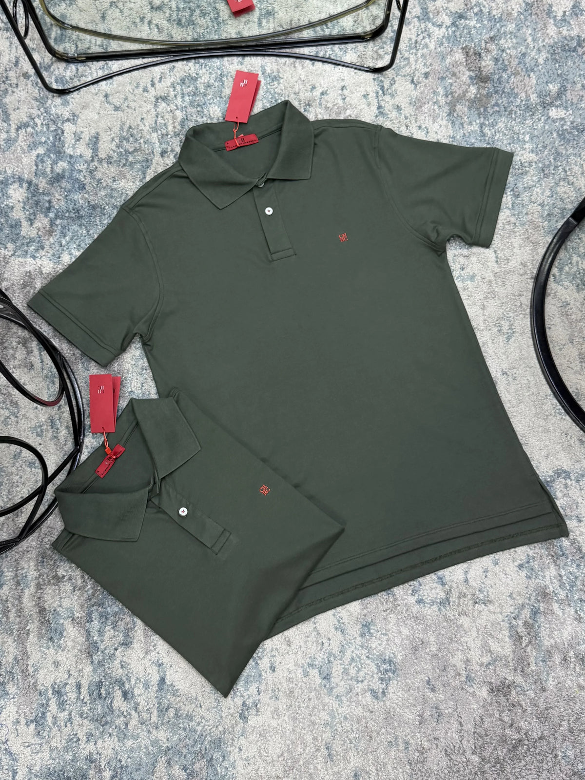 Polo referencia 30171, color Verde militar, talla M