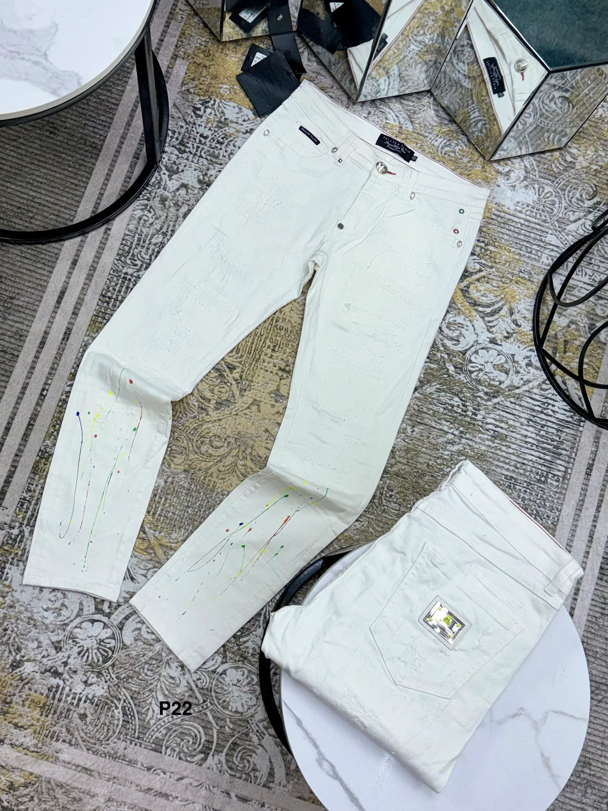 Jean referencia 70065, color Blanco, talla 34