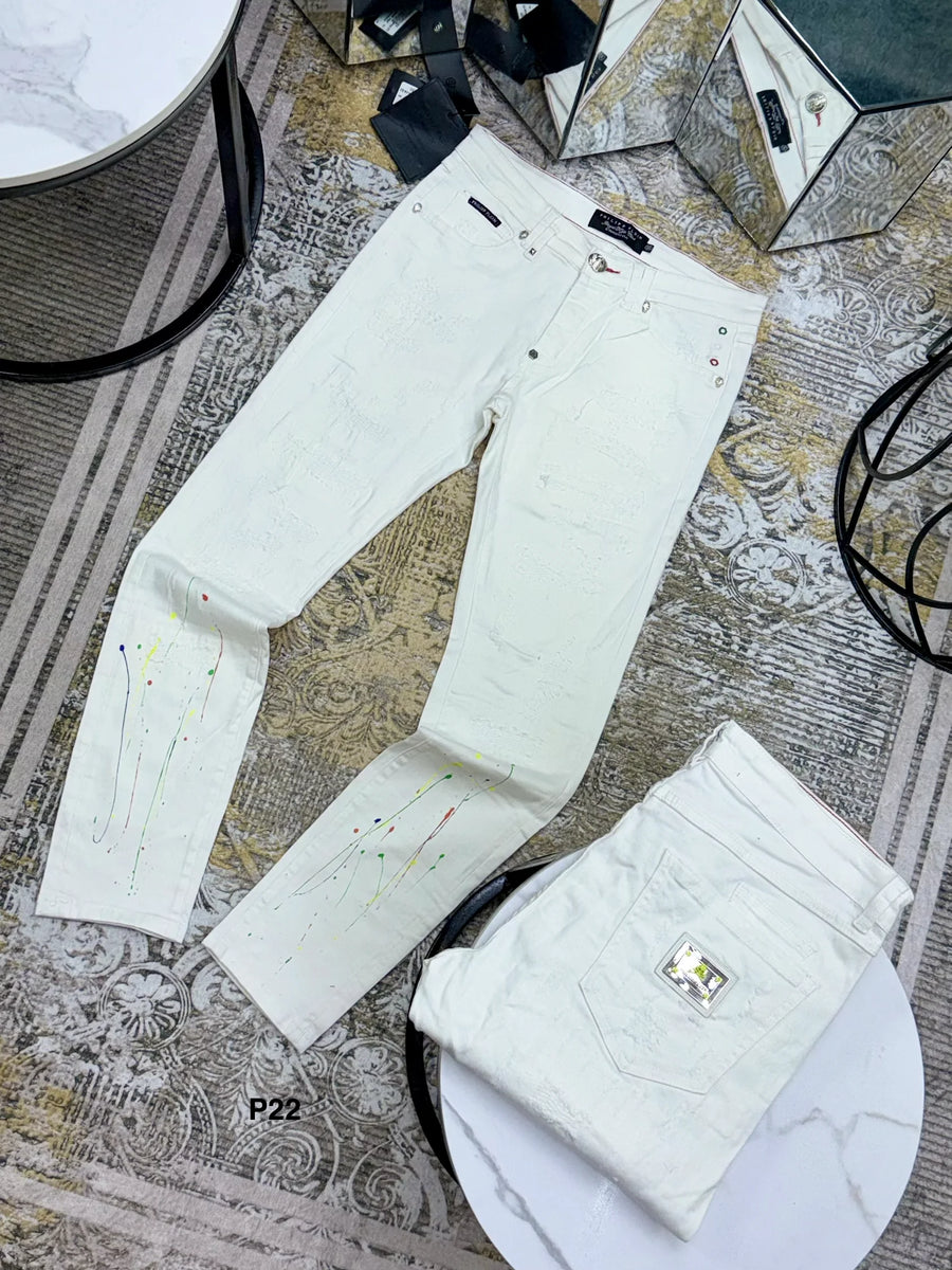 Jean referencia 70065, color Blanco, talla 34