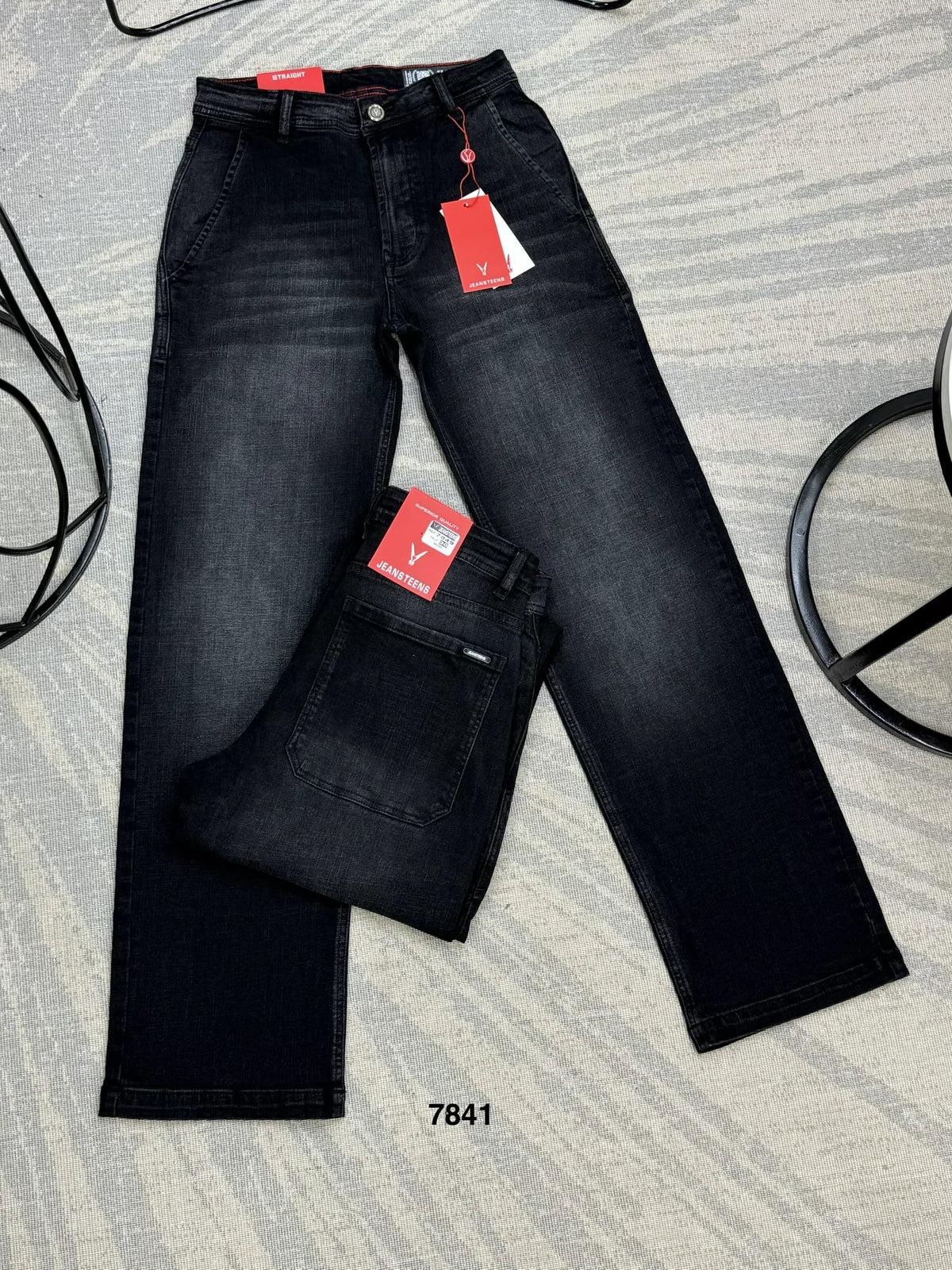 Jean Baggy referencia 7849, color Negro, talla 36