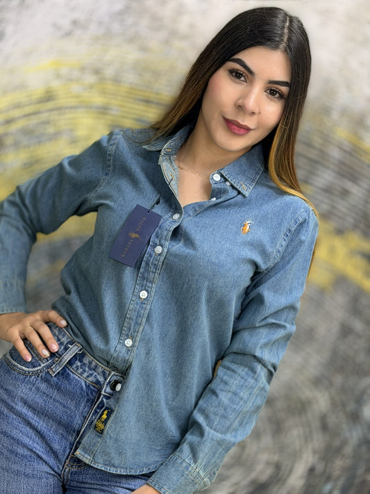 Camisa Manga Larga Dama | Talla XL | B1