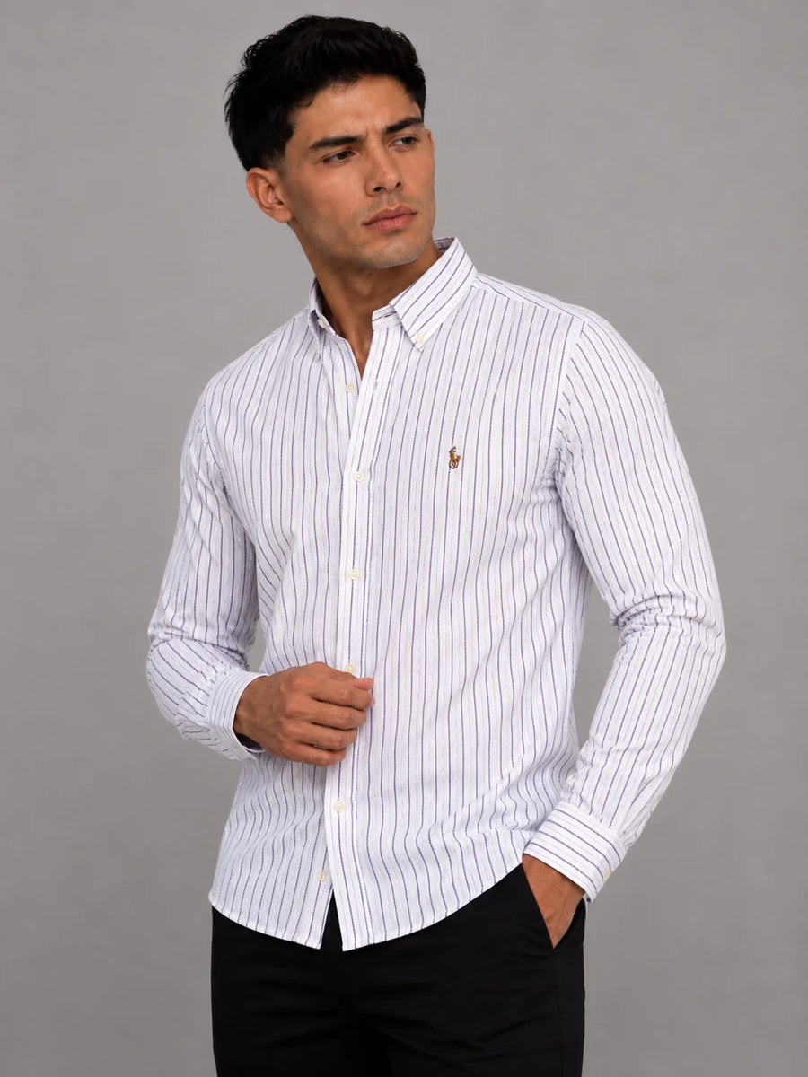 Camisa manga larga 40027 - Lila - talla S