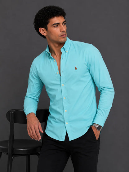 Camisa manga larga 40040 - Celeste - talla L