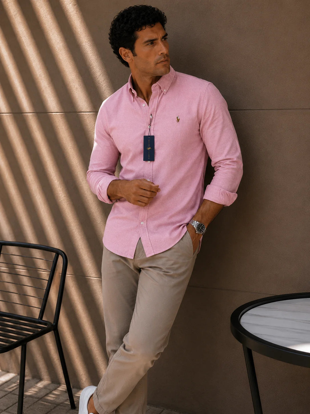 Camisa manga larga 40040 - Rosado claro - talla XL