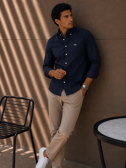Camisa manga larga 40068 - Azul turqui - talla L