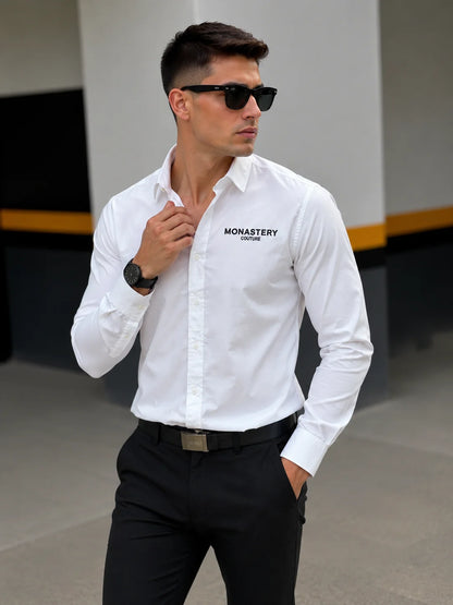 Camisa manga larga 40080 - Blanco - talla XL