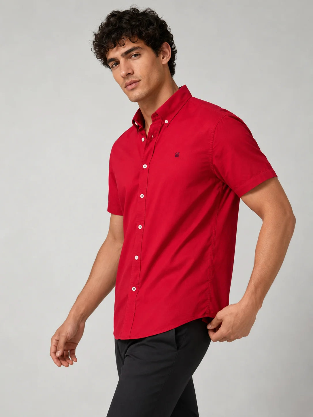 Camisa manga corta 45001 - Rojo - talla S