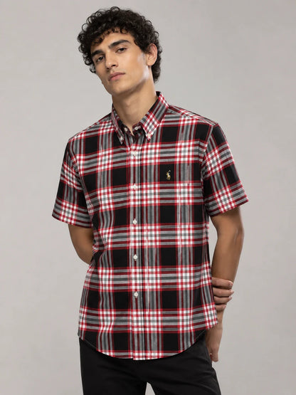 Camisa manga corta 45006 - Rojo - talla S