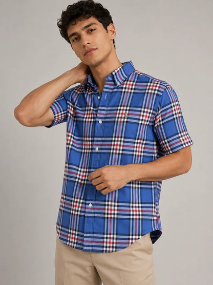 Camisa manga corta 45006 - Hortensia - talla S