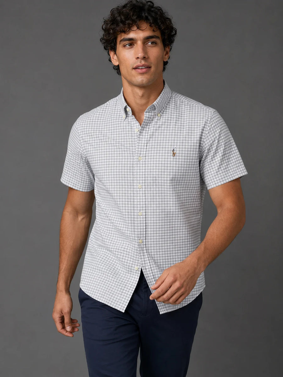 Camisa manga corta 45011 - Gris claro - talla S
