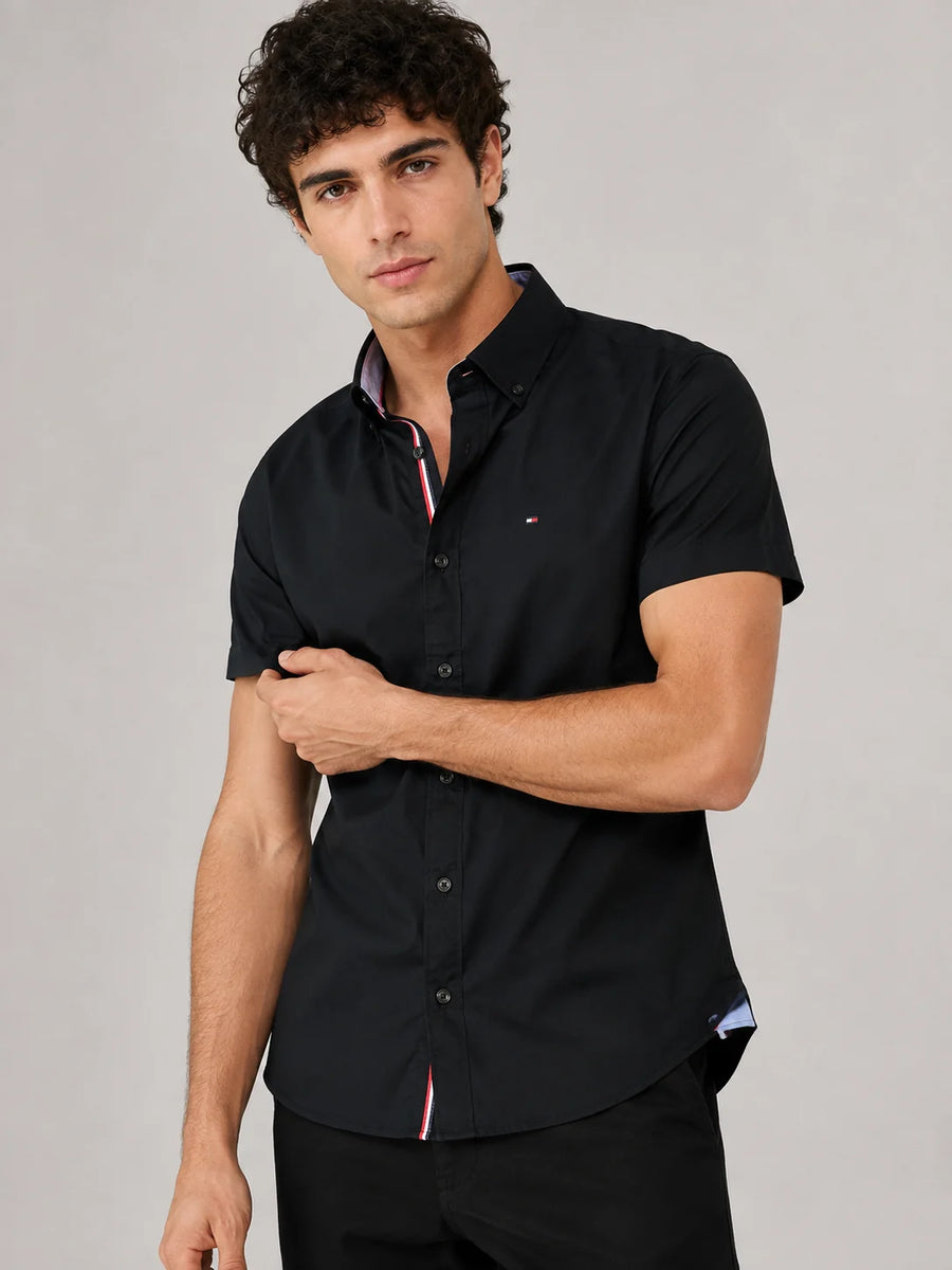 Camisa manga corta 45017 - Negro - talla M
