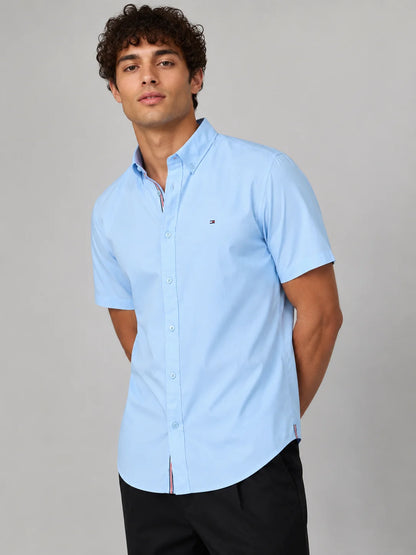 Camisa manga corta 45017 - Celeste - talla L