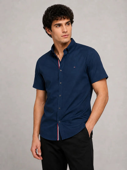 Camisa manga corta 45017 - Azul oscuro - talla L
