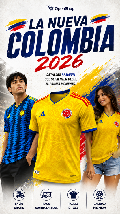 Camiseta Colombia 2026 | Máximo Detalle, Máxima Pasión