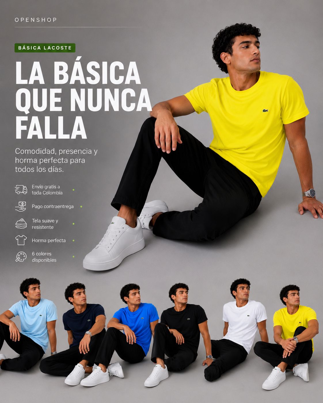 Camiseta Hombre Lacoste | Comodidad y Presencia